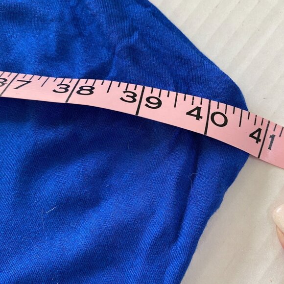 Urion Womens Royal Blue Spaghetti Strip Asymmetrical Maxi Dress/Coverup Size 2X - Picture 8 of 9